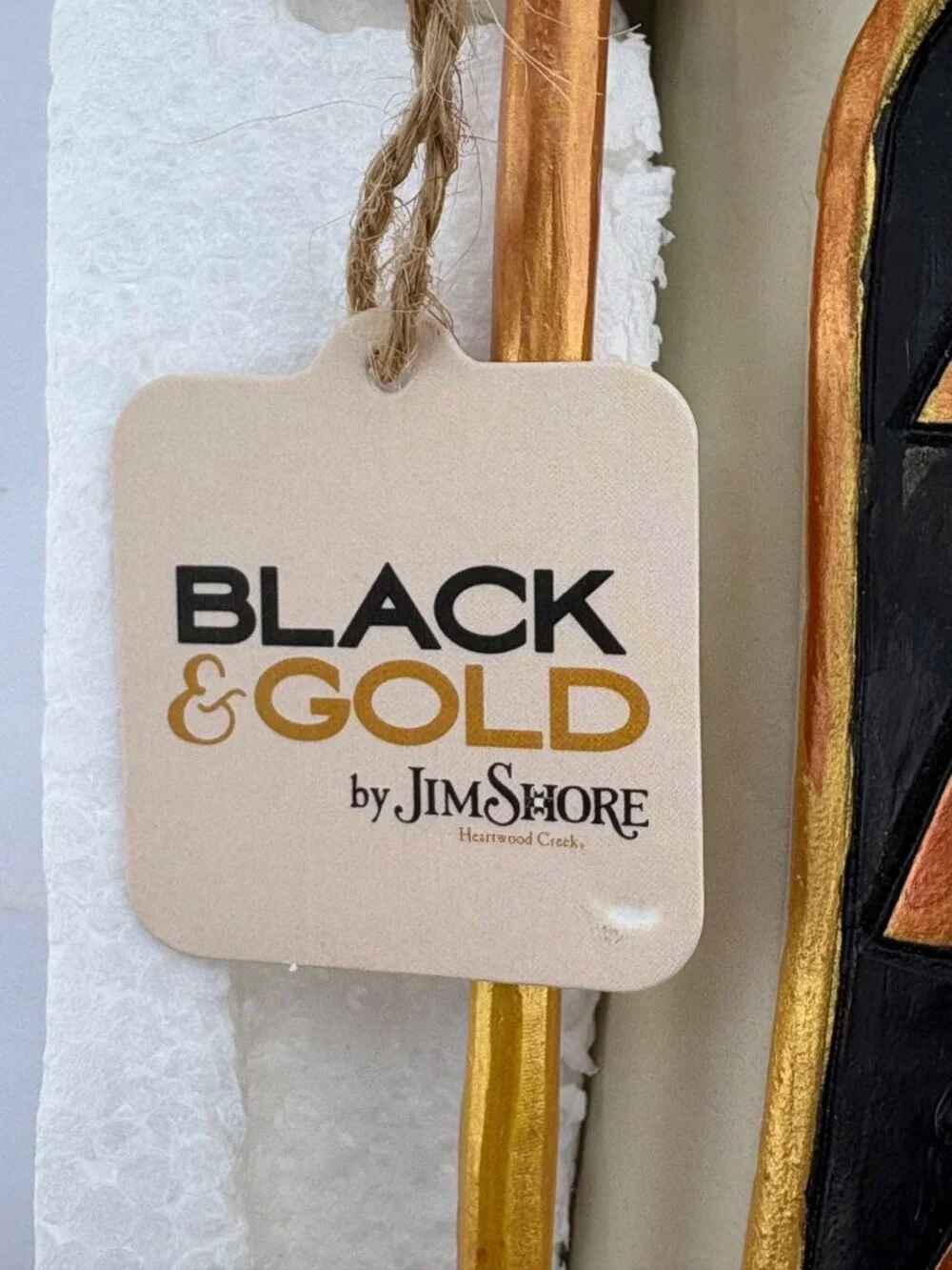 Jim Shore Rare Heartwood Creek Santa Figurine Black Gold Season So Splendid NEW